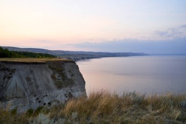 Stepan Razin kayasının güzel manzarası, Volga nehri