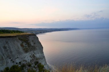 Stepan Razin kayasının güzel manzarası, Volga nehri