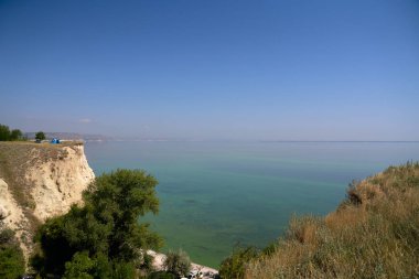 Stepan Razin kayasının güzel manzarası, Volga nehri