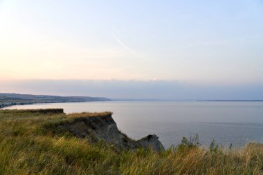 Stepan Razin kayasının güzel manzarası, Volga nehri