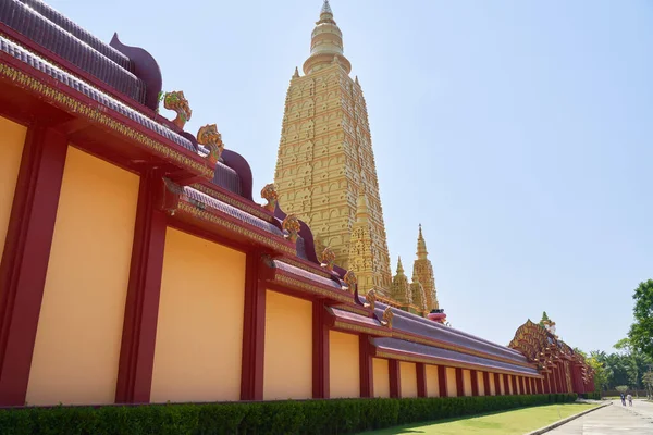 Tourist destination high Golden temple in Thailand Stock Fotó