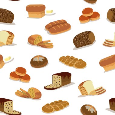 Şirin ekmek desen vektör sanat