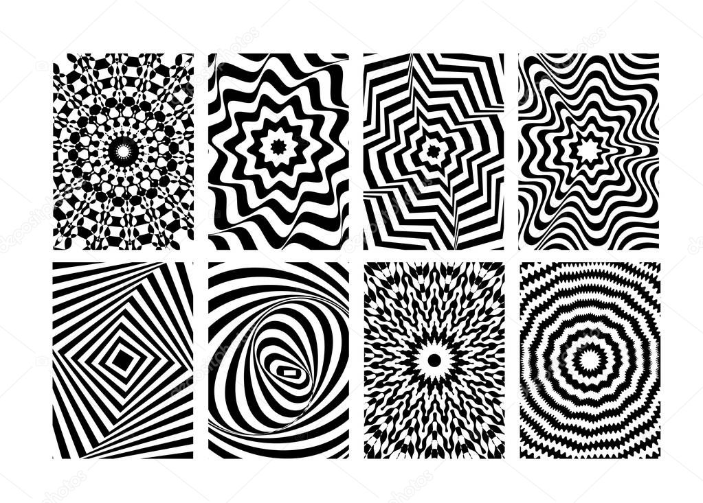 Twirled Pattern Background in Vector