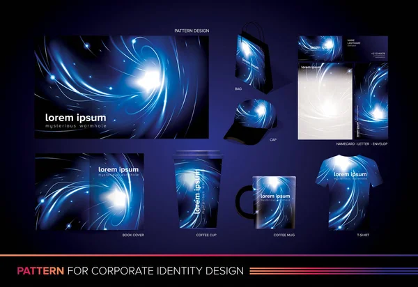 Mysterious Wormhole Corporate Template Royalty Free Stock Illustrations