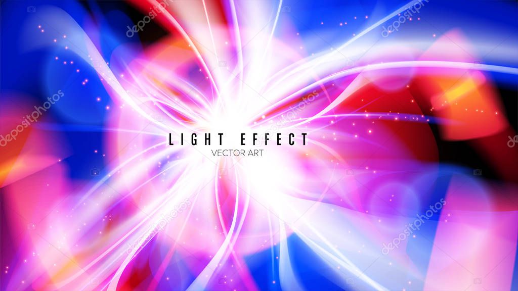 Illustration of explosive effect with ambient color. It is suitable for being as a background or template in science or technology related theme such as: big bang, star explosion in the universe, etc.