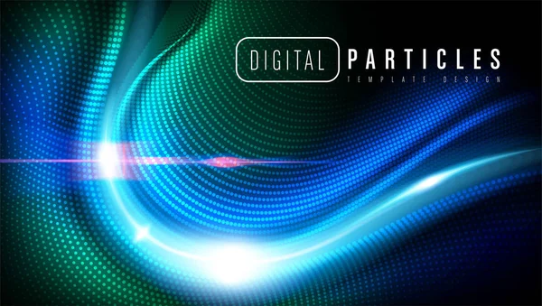 Curvy parçacıklar şablon tasarım
