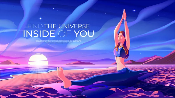 Sahilde yoga.