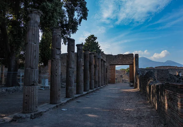 Een Foto Van Een Kleine Palaistra Pompeii — Stockfoto