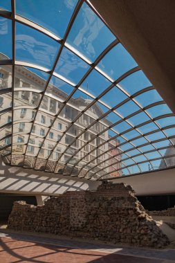 Bir resim yeraltı antik Serdica'da kompleksi, Sofya.