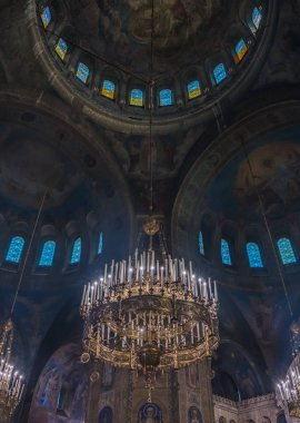 Alexander Nevsky katedralde Sofia iç resmini.