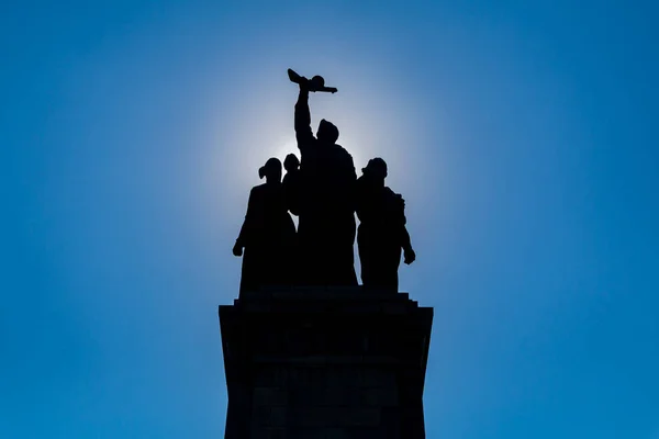 Een Foto Van Het Monument Van Belangrijkste Standbeeld Van Het — Stockfoto