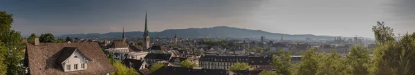 Una Foto Panoramica Dei Tetti Zurigo Scattata Punto Vista — Foto Stock