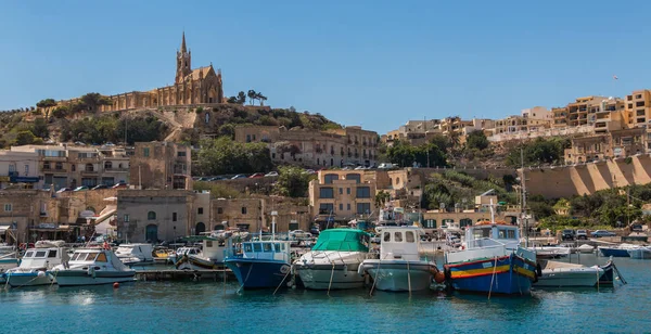 Μια Εικόνα Από Την Πόλη Της Mgarr Στο Νησί Gozo — Φωτογραφία Αρχείου