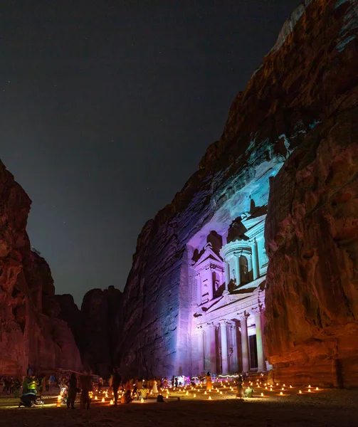 Petra por la noche IV — Foto de Stock