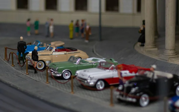 Uma Foto Uma Das Cenas Modelo Exibidas Museu Miniatura Kolejkowo — Fotografia de Stock