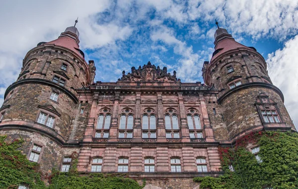 Een Foto Van Achtergevel Van Het Kasteel Van Ksiaz — Stockfoto