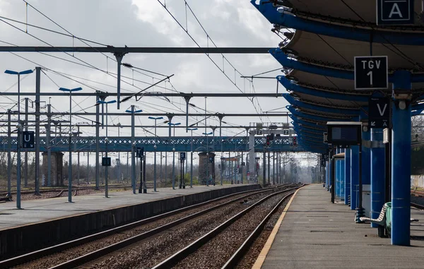 Bild Djupet Niorts Tågstation — Stockfoto