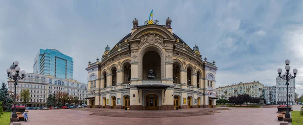 Obraz Panoramy Opery Narodowej Ukrainy Kijowie — Zdjęcie stockowe