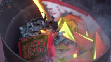 Ataya Çin kağıdı yakma, geleneksel ve kültür kavramı 