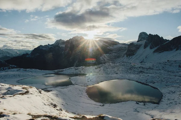 Schöner Blick Auf Den Berg Mit Schönem Himmel — Stockfoto