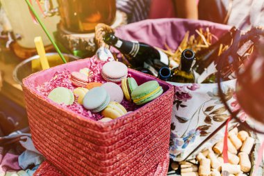 lezzetli kek macarons 