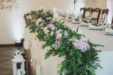 Düğün masa süslü