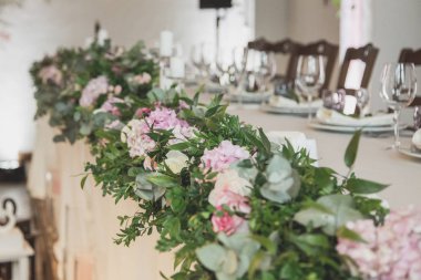 Düğün masa süslü