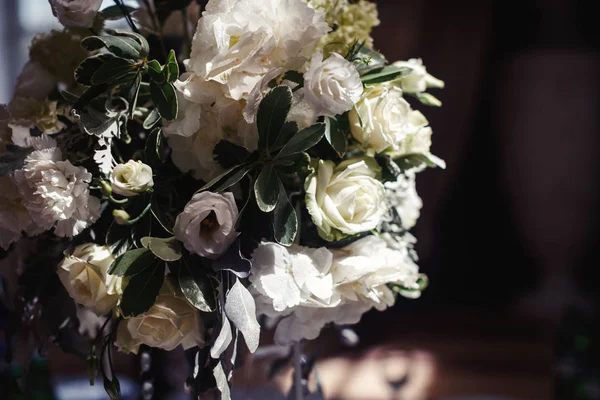 Decoração Casamento Com Flores Para Cerimônia — Fotografia de Stock