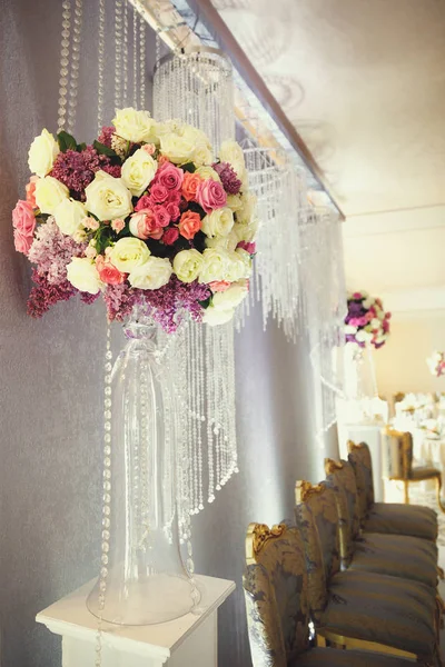 Décoration Mariage Avec Des Fleurs Pour Cérémonie — Photo