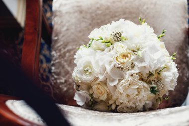 Güzel düğün buket arka plan üzerinde