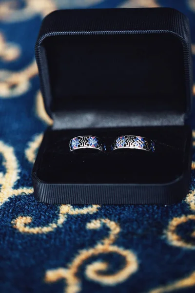 Elegantes Anillos Boda Fondo — Foto de Stock