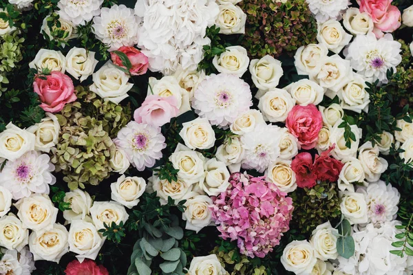 Decoração Casamento Com Flores Para Cerimônia — Fotografia de Stock