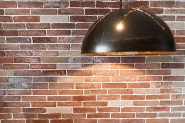 Modern restoran iç tuğla duvar ile