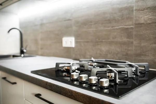 ストーブ コンロ調理キッチン炊飯器金属 — ストック写真
