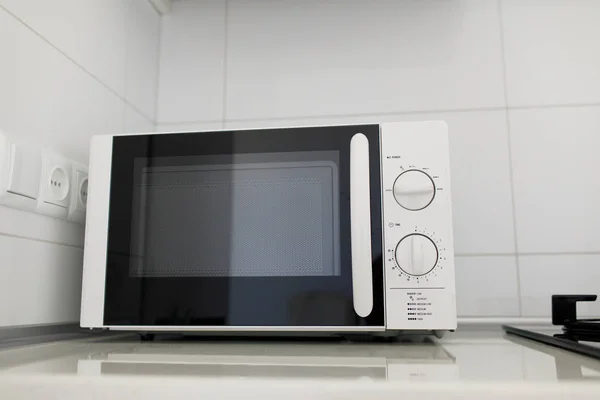 Modern Microwave Oven Background — Stock Photo, Image