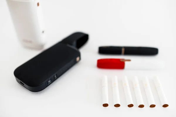 Нова Технологія Електронних Сигарет Електронні Сигарети Технологічна Сигарета Електронна Сигарета — стокове фото