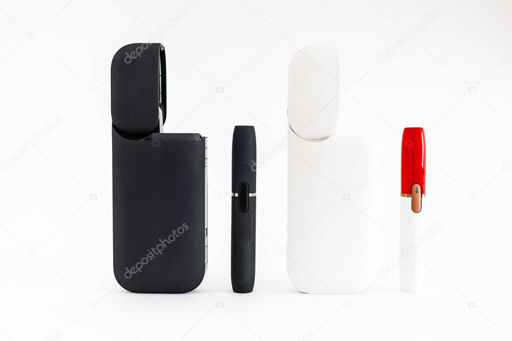New technology of electronic cigarettes system. Electronic cigarettes, technology cigarette, electronic cigarette. Tobacco system IQOS.