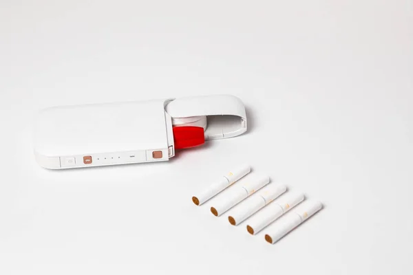 Nova Tecnologia Sistema Cigarros Eletrônicos Cigarros Electrónicos Cigarros Tecnológicos Cigarros — Fotografia de Stock