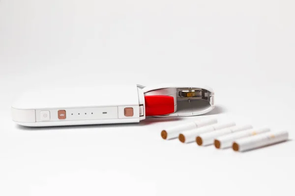 Нова Технологія Електронних Сигарет Електронні Сигарети Технологічна Сигарета Електронна Сигарета — стокове фото