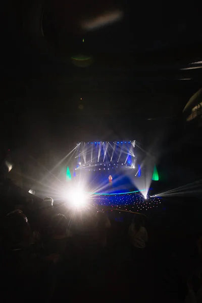 Stage lights  and Concert with colored spotlights