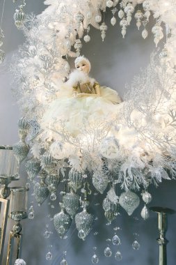 Noel ve mutlu yeni yıl dekorasyon. Noel arka plan w