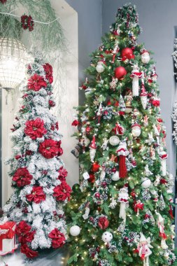 Noel ve mutlu yeni yıl dekorasyon. Noel arka plan w