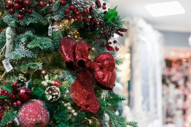 Noel ve mutlu yeni yıl dekorasyon. Noel arka plan w