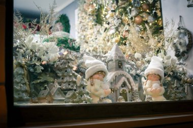 Noel ve mutlu yeni yıl dekorasyon. Noel arka plan w