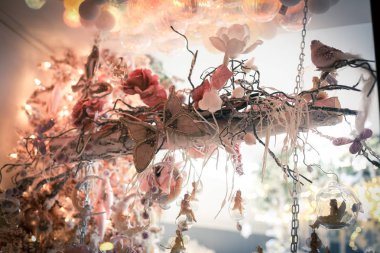 Noel ve mutlu yeni yıl dekorasyon. Noel arka plan w