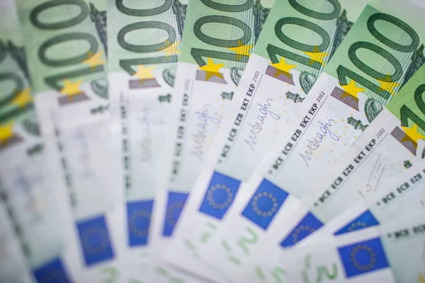 Euro Money. euro cash background. Plusieurs centaines de billets en euros — Photo