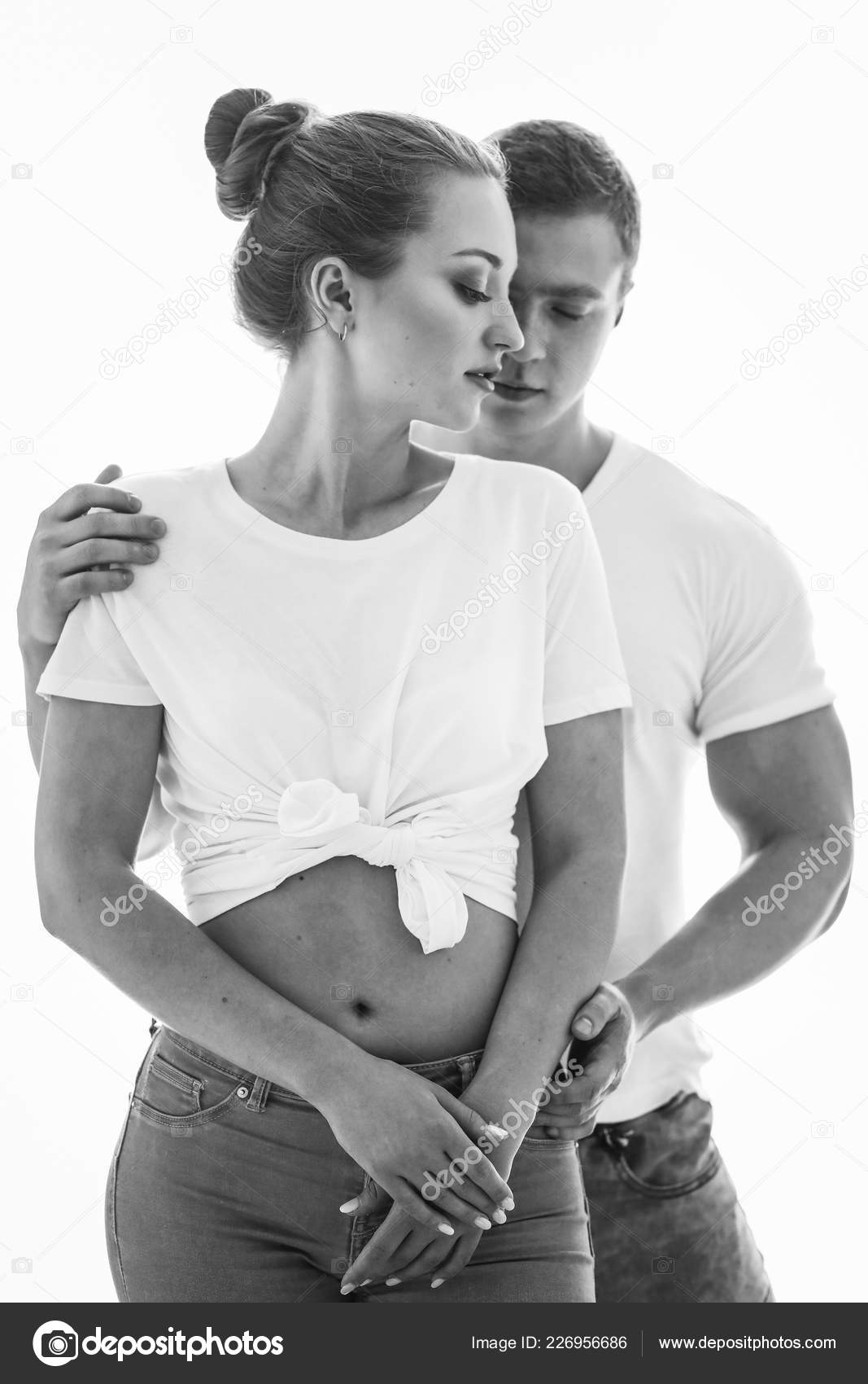 Sex Couple Young Lovers People Love Black White Photos Sexy Stock Photo by ©VAKSMANV101 226956686 photo