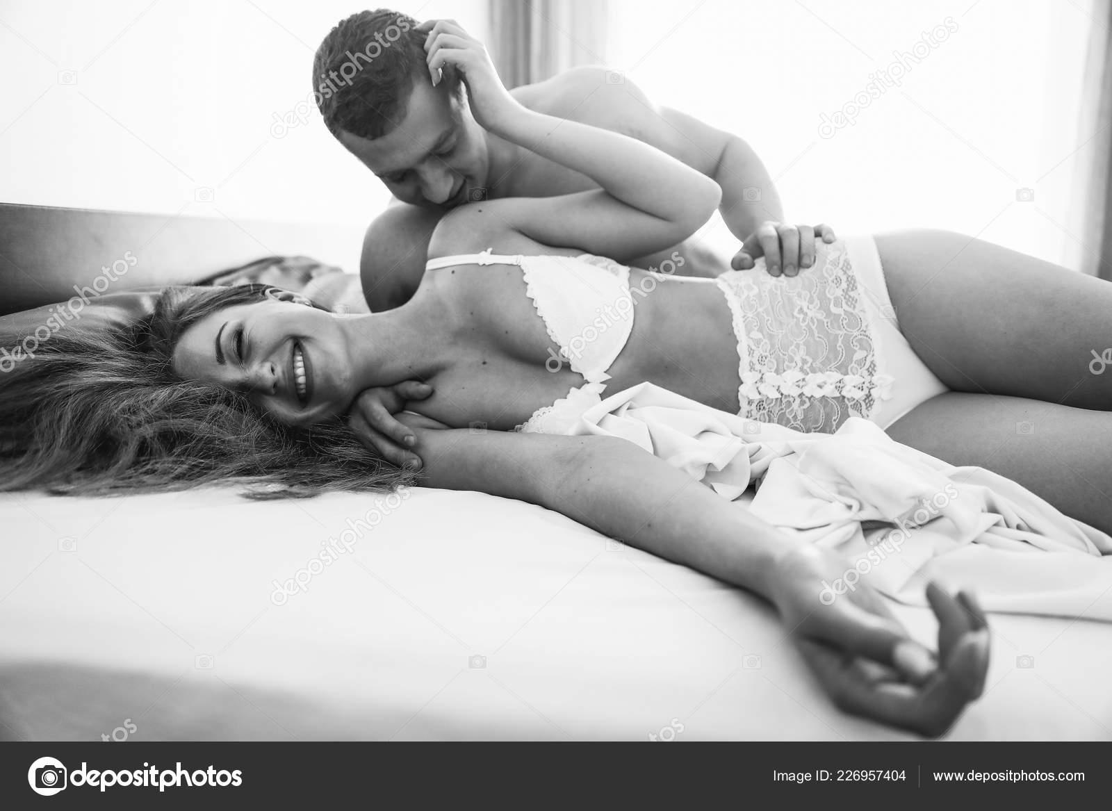 Sex Couple Young Lovers People Love Black White Photos Sexy Stock Photo by ©VAKSMANV101 226957404