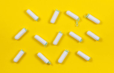 Pamuk tampon. Kadın konfor, hijyen ve koruma.