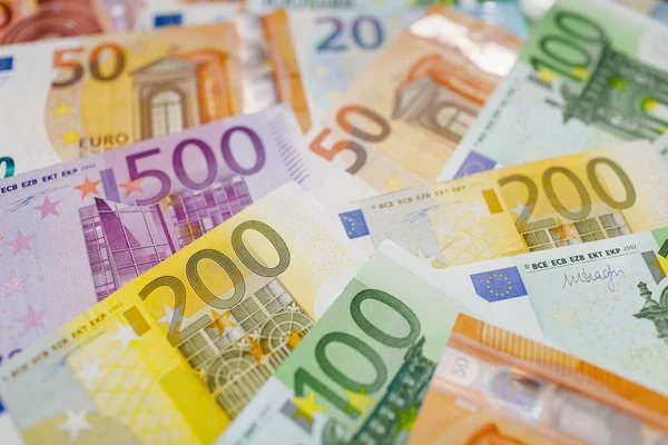 Euro Money Euro Money Banknotes Euro Cash Background — Stock Photo, Image